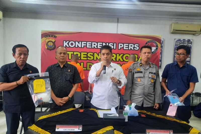 Tindak Tegas, Polda Jambi Sita 1,2 Kilogram Sabu Senilai Rp1,6 Miliar di Jambi