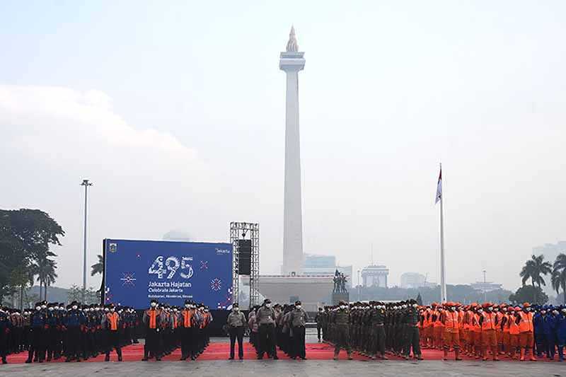 Upacara HUT ke-495 Kota Jakarta