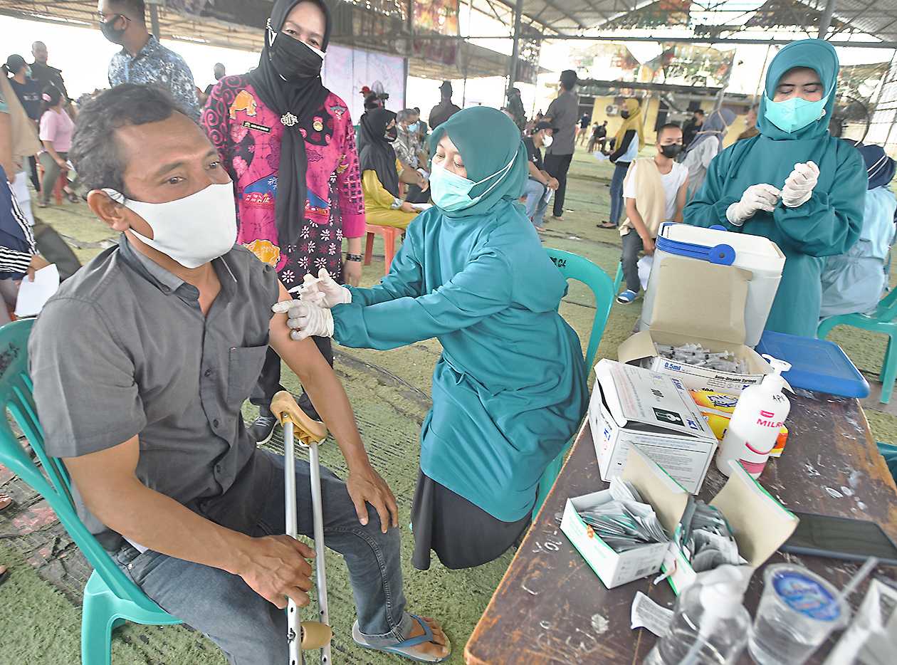 Vaksinasi ke Pedagang