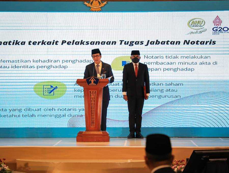 Yasonna Dorong Penguatan Pengawasan Notaris
