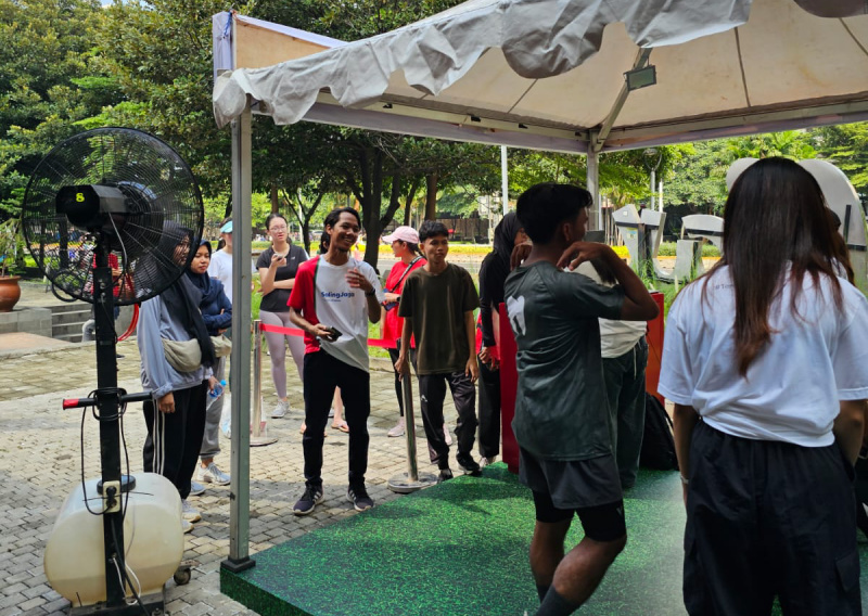 Kegiatan 50 Second Challenges  Sompo Insurance di CFD Jakarta