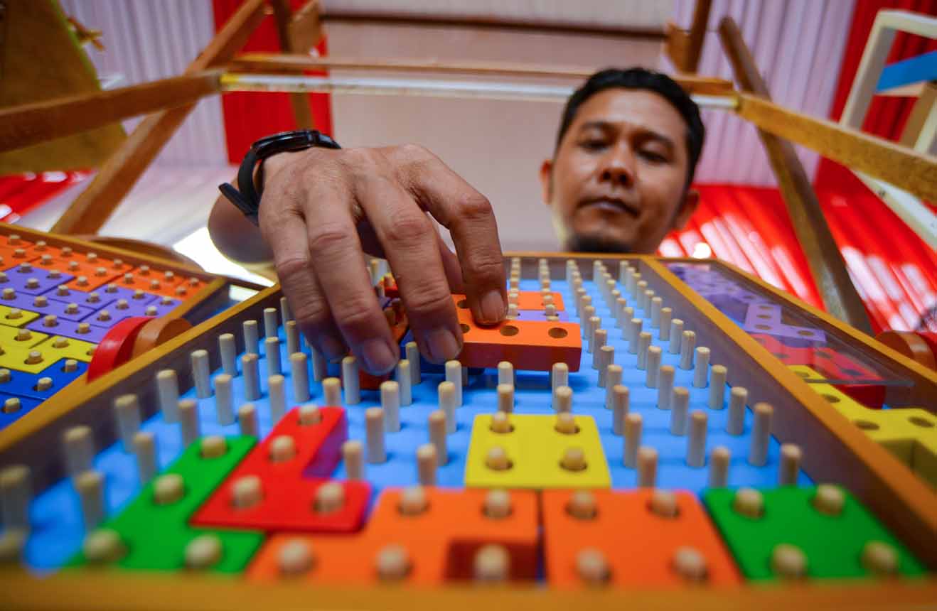 Papan Edukasi Tetris Goshow