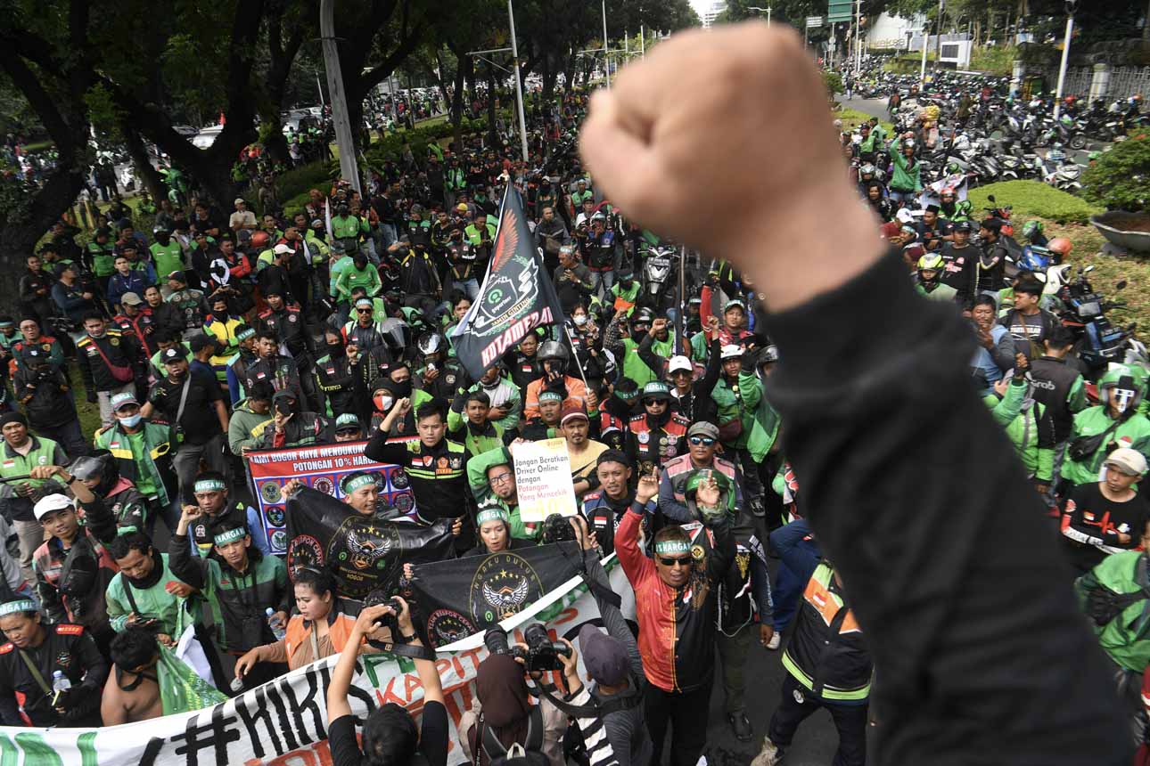Demo Pengemudi Ojek Daring