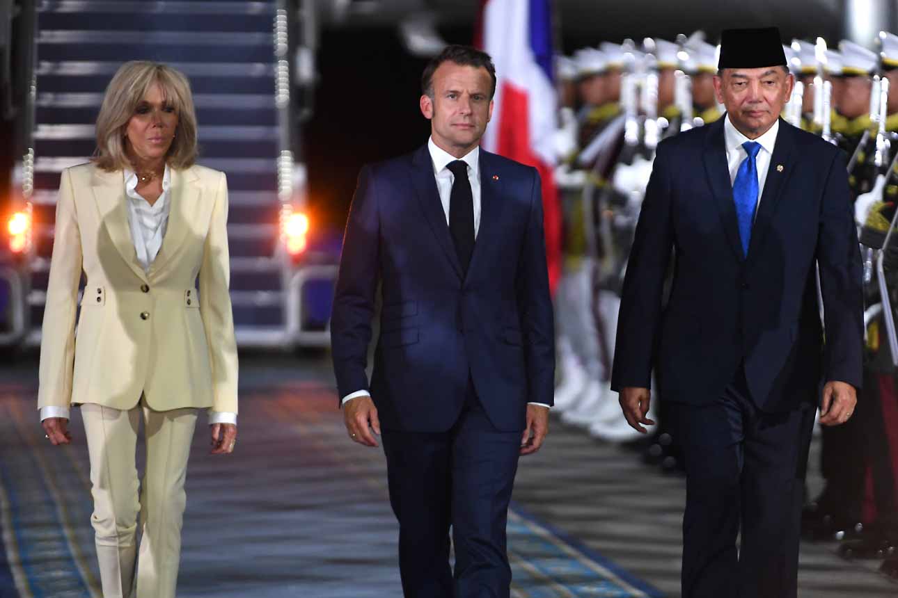 Presiden Prancis Mendarat di Indonesia 