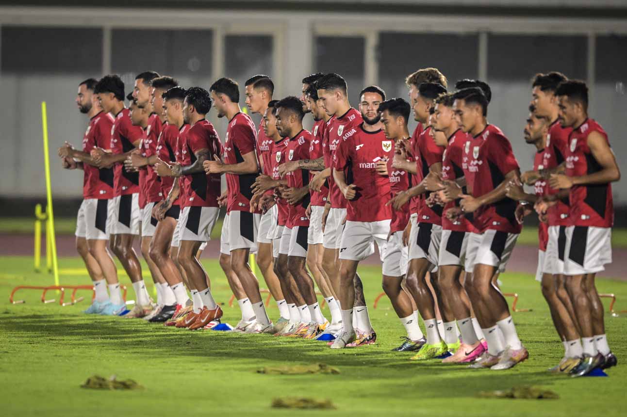 Jelang Hadapi China Timnas Indonesia mulai Menggelar Latihan di GBK