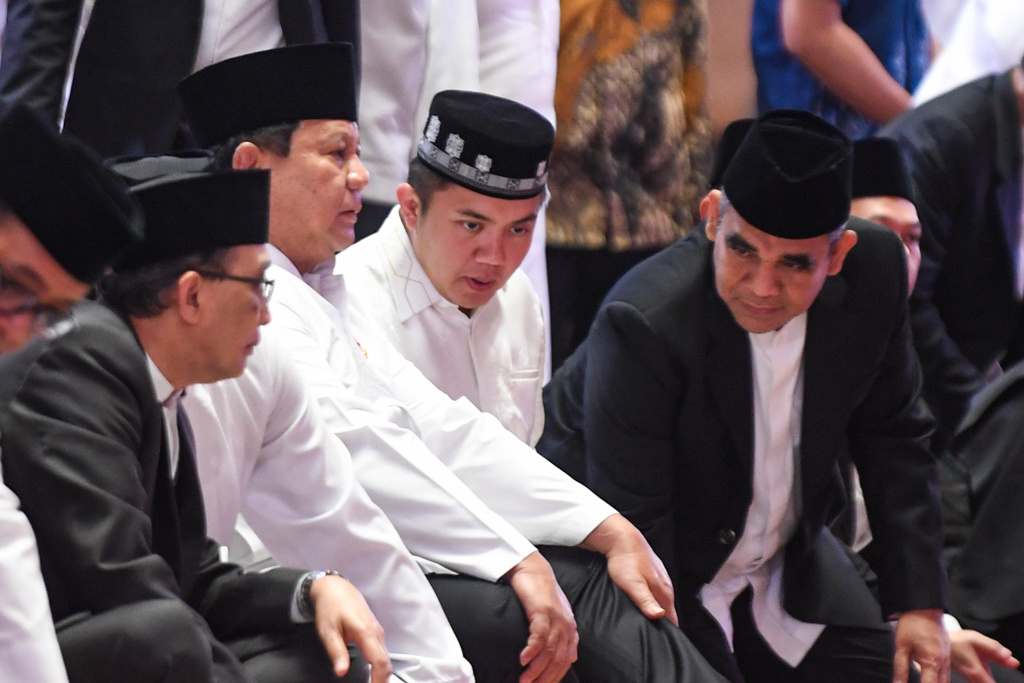 Presiden Prabowo Subianto shalat Idul Adha di Masjid Istiqlal