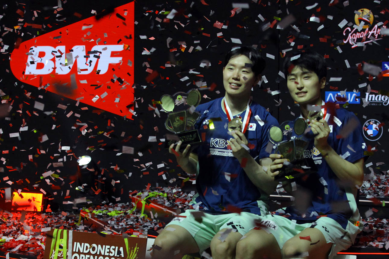 Ganda Putra Korsel juara Indonesia Open 2025