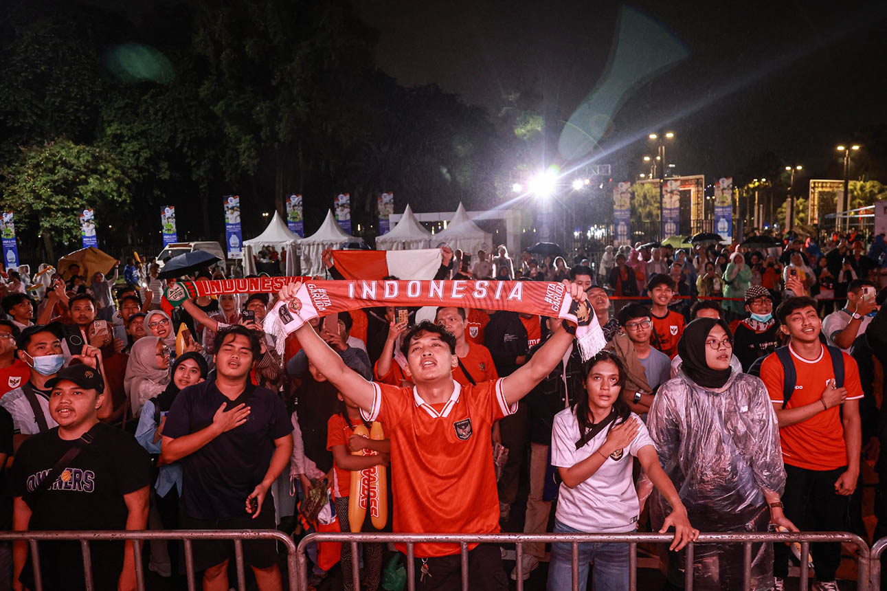 Nobar Timnas Indonesia lawan Jepang di GBK