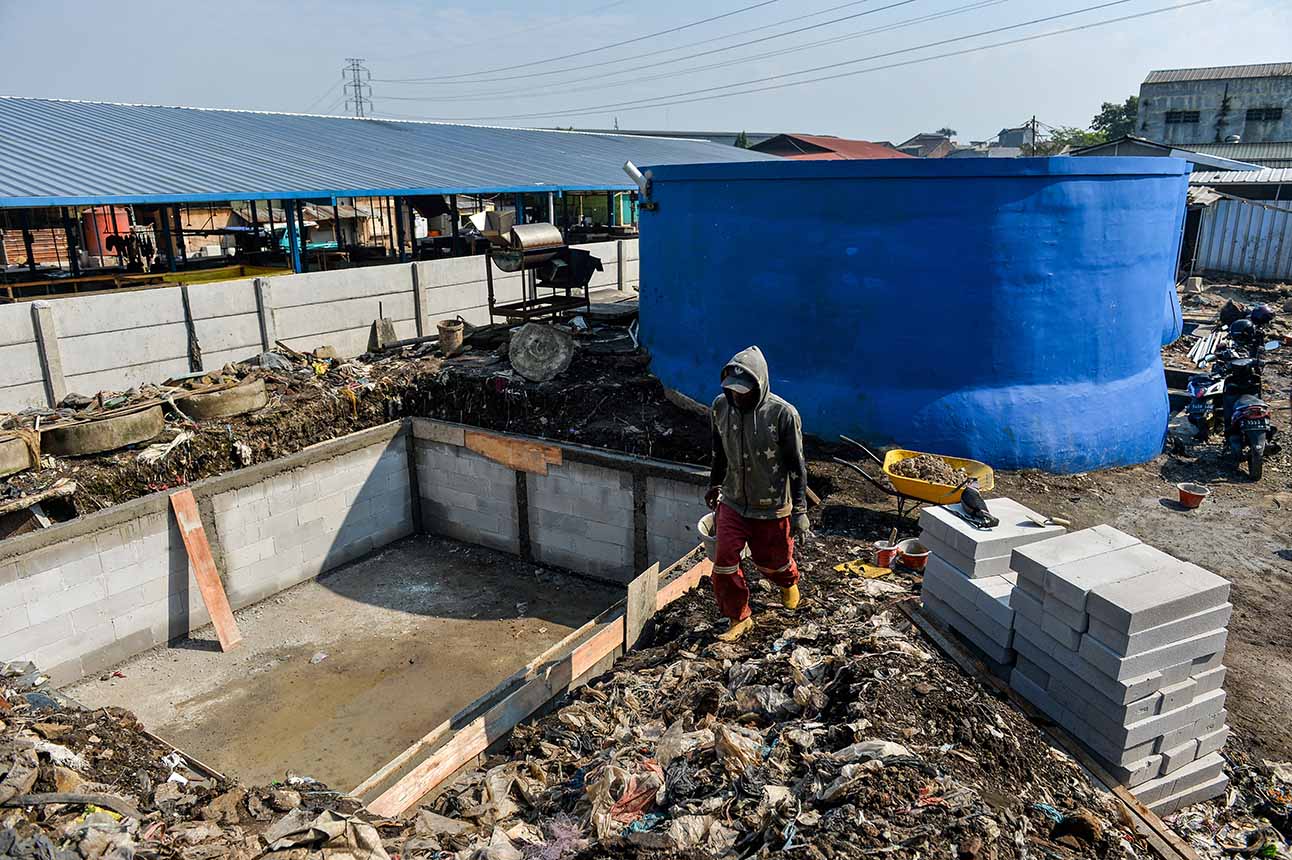 Pembangunan Biodigester di Pasar Gedebage Bandung
