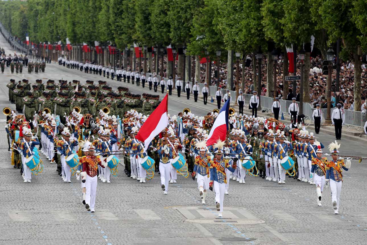 Kontingen "Patriot Indonesia II" ambil bagian dalam perayaan militer Bastille Day di Prancis.