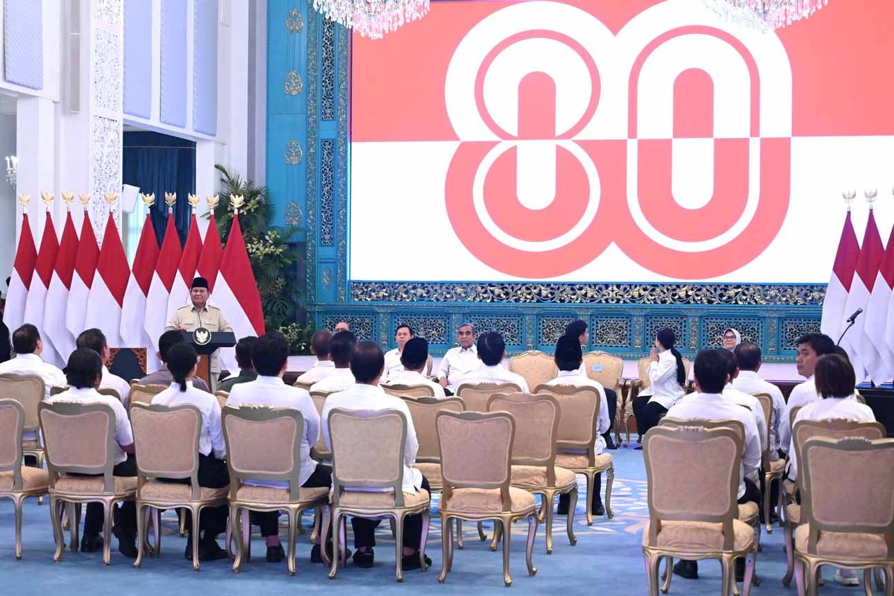 Presiden Prabowo Luncurkan Logo HUT ke-80 Kemerdekaan