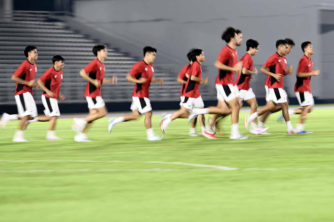 Jelang Semifinal ASEAN U-23 Timnas Indonesia Matangkan Strategi di Sesi Latihan