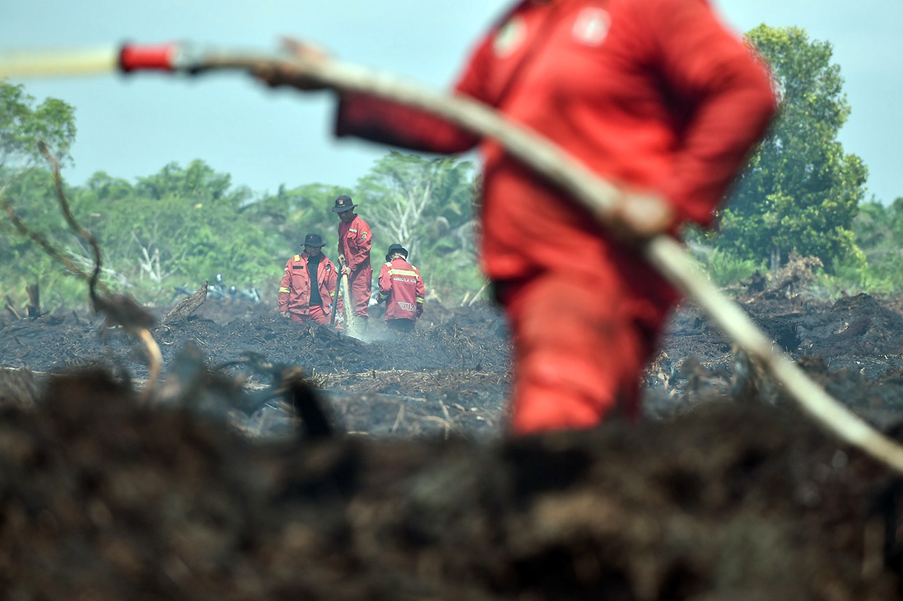 Pemadaman Karhutla Hari Kesebelas di Muaro Jambi