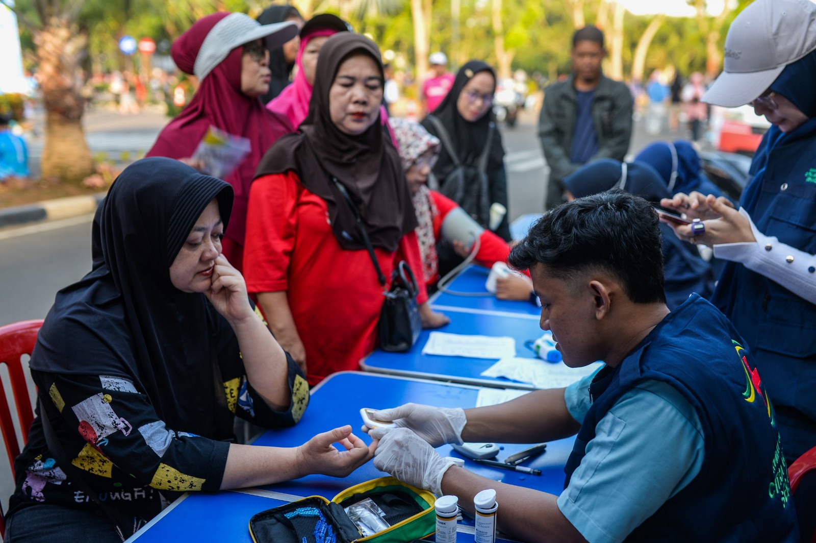 Cek kesehatan gratis saat HBKB di Kota Serang