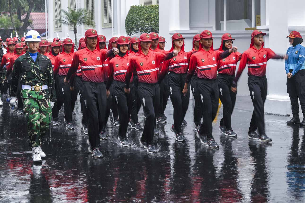 Pelaksanaan Gladi Kotor Upacara HUT ke-80 RI