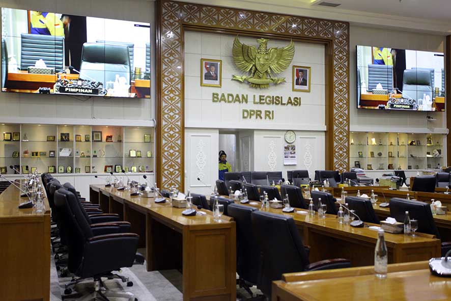 Ruangan Baleg Kosong akibat WFH bagi Pegawai DPR