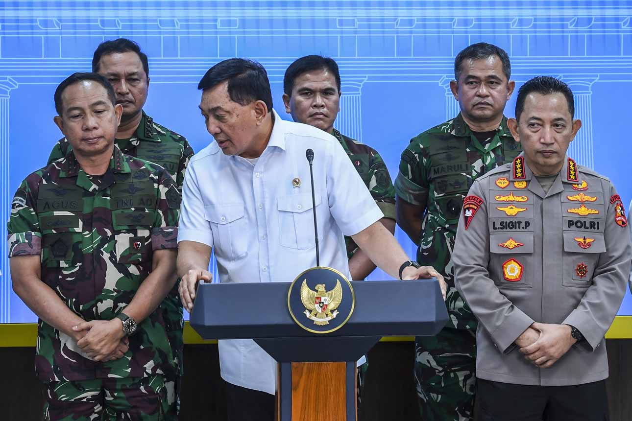 Menhan sampaikan Presiden perintahkan TNI Polri jaga keamanan dan bertindak tegas