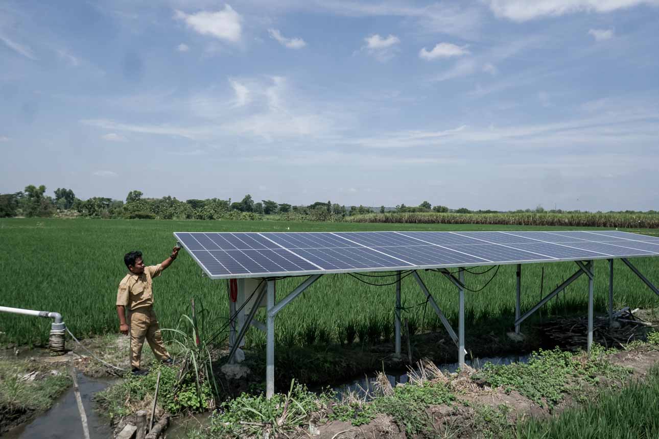 Pemanfaatan PLTS untuk Irigasi Sawah Petani