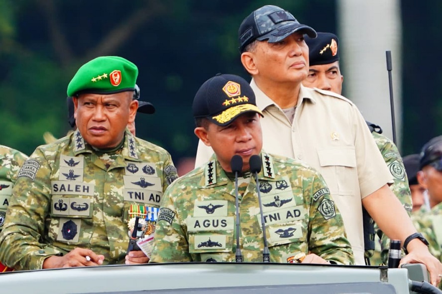 Panglima TNI Tinjau Geladi Bersih, Pastikan Kesiapan Perayaan  HUT ke-80 TNI