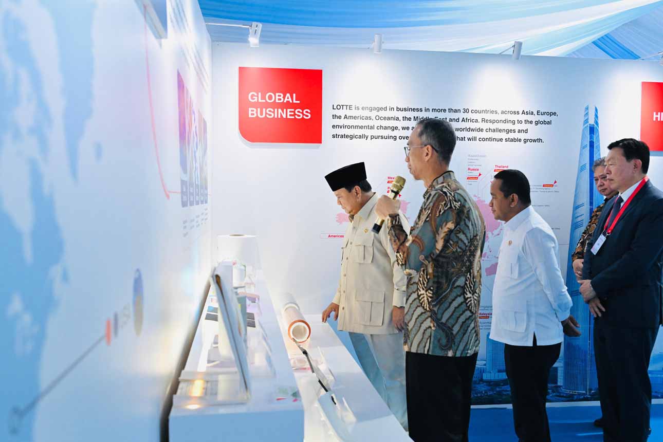 Presiden RI Resmikan Pabrik Lotte Chemical Indonesia di Kota Cilegon