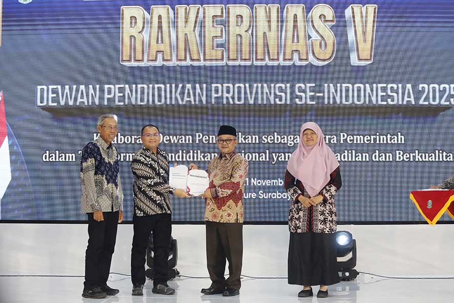 Mendikdasmen Hadiri Rakernas Dewan Pendidikan