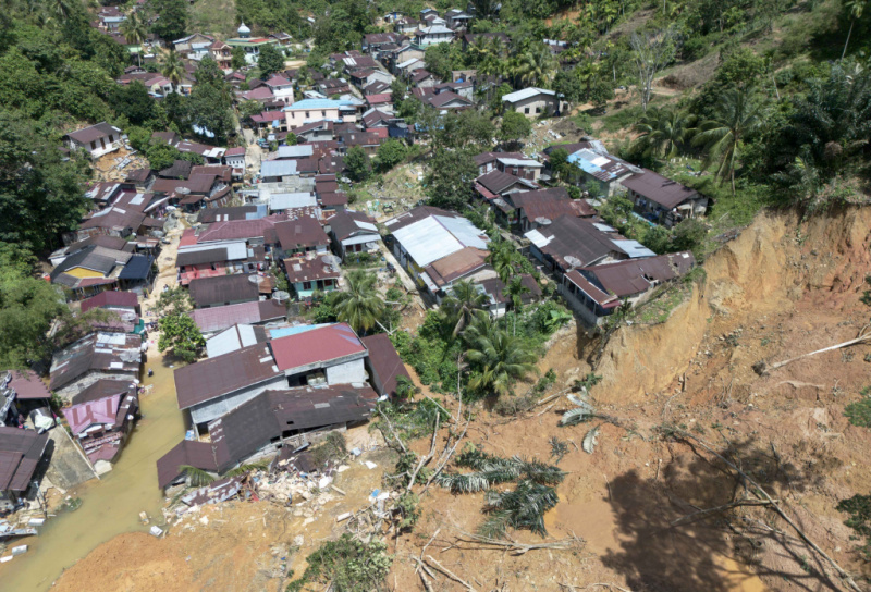 Dampak banjir bandang di Sibolga