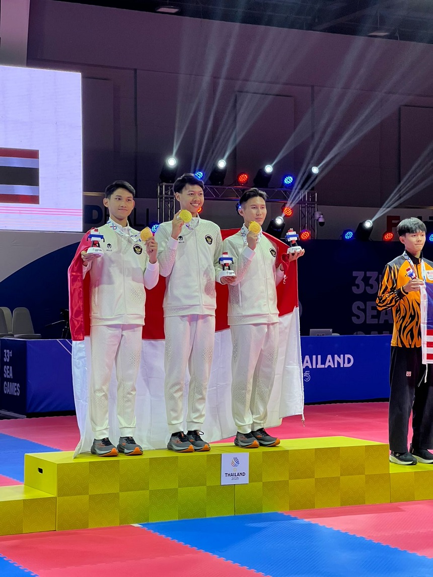 Alfi Kusuma, Anggota TNI dan Atlet Taekwondo, Raih Medali Emas SEA Games 2025 Thailand