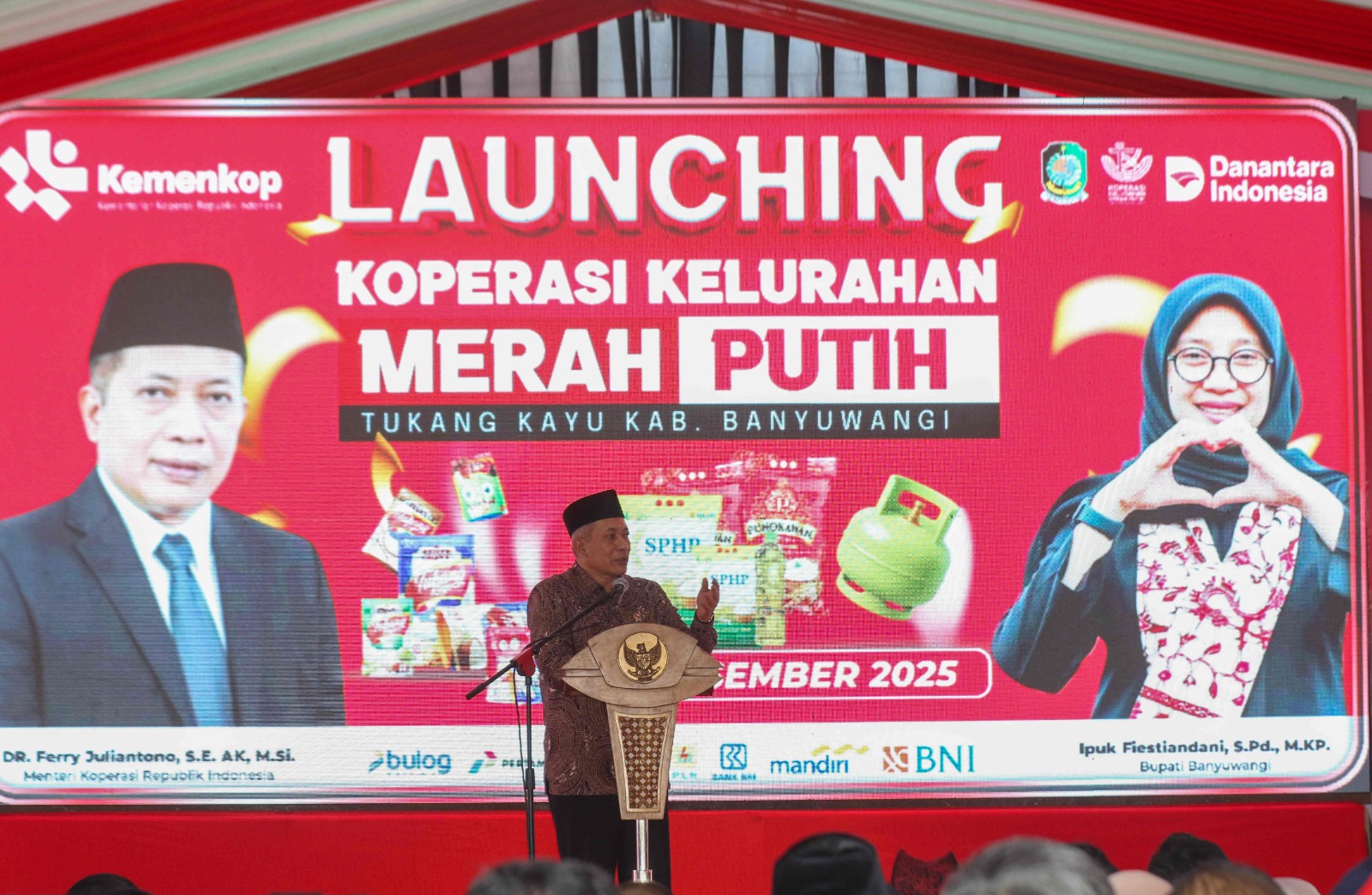 Peresmian Koperasi Merah Putih di Banyuwangi