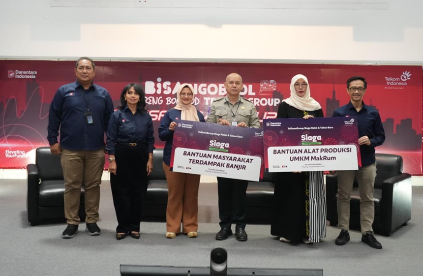 TelkomGroup Serahkan Batuan Dalam Rangka Siaga NATARU