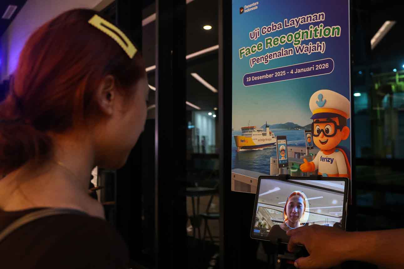 Penerapan Uji Coba Teknologi Pemindai Wajah bagi Penumpang di Pelabuhan Merak