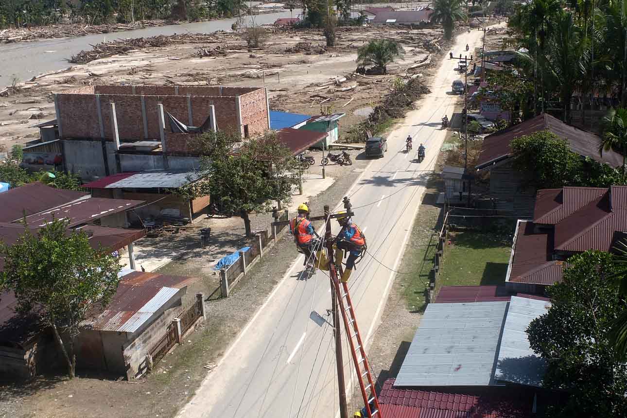 Percepatan Pemulihan Jaringan Listrik Pascabencana di Pedalaman Aceh