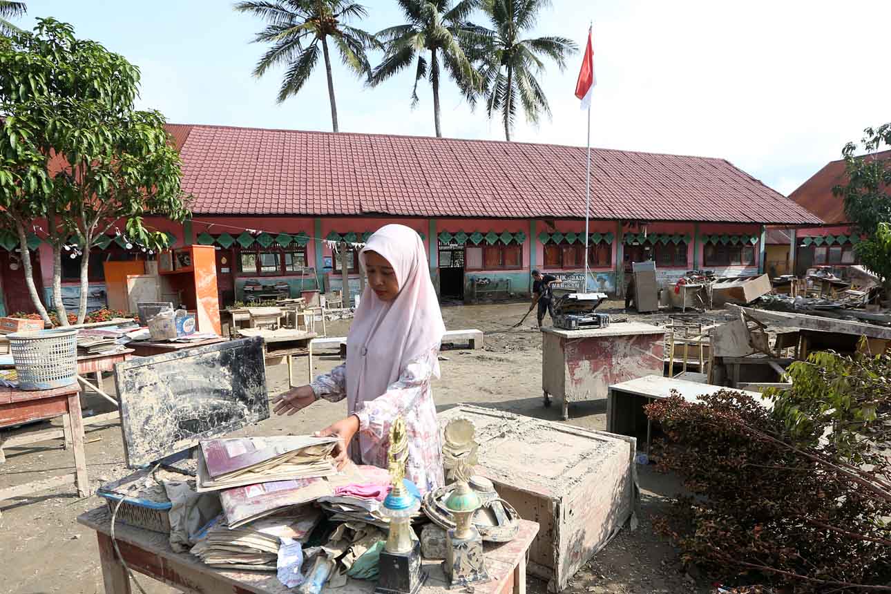 Sekolah Terdampak Bencana Siap Pembelajaran Semester Genap