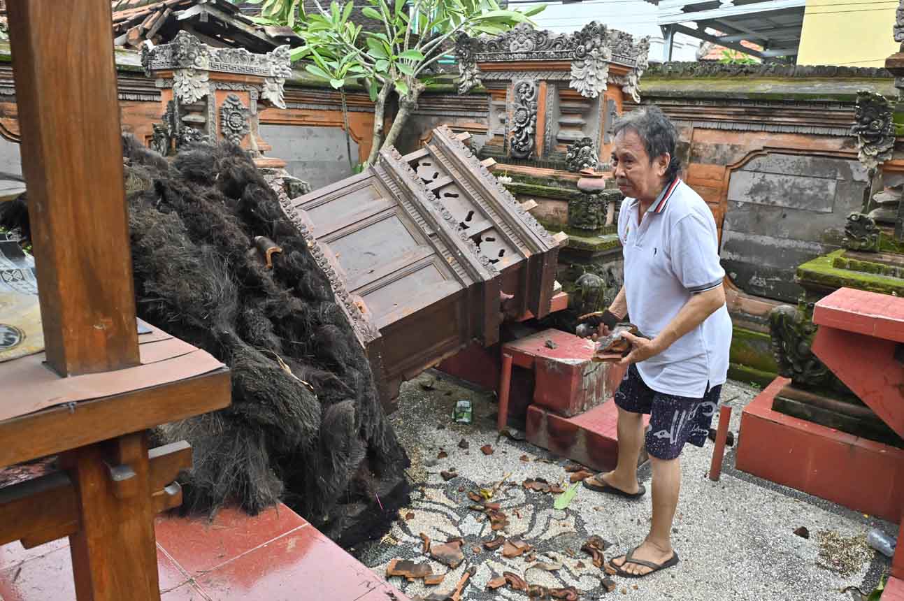 Bencana Puting Beliung di Denpasar, 35 Rumah dan Bangunan Ibadah Rusak