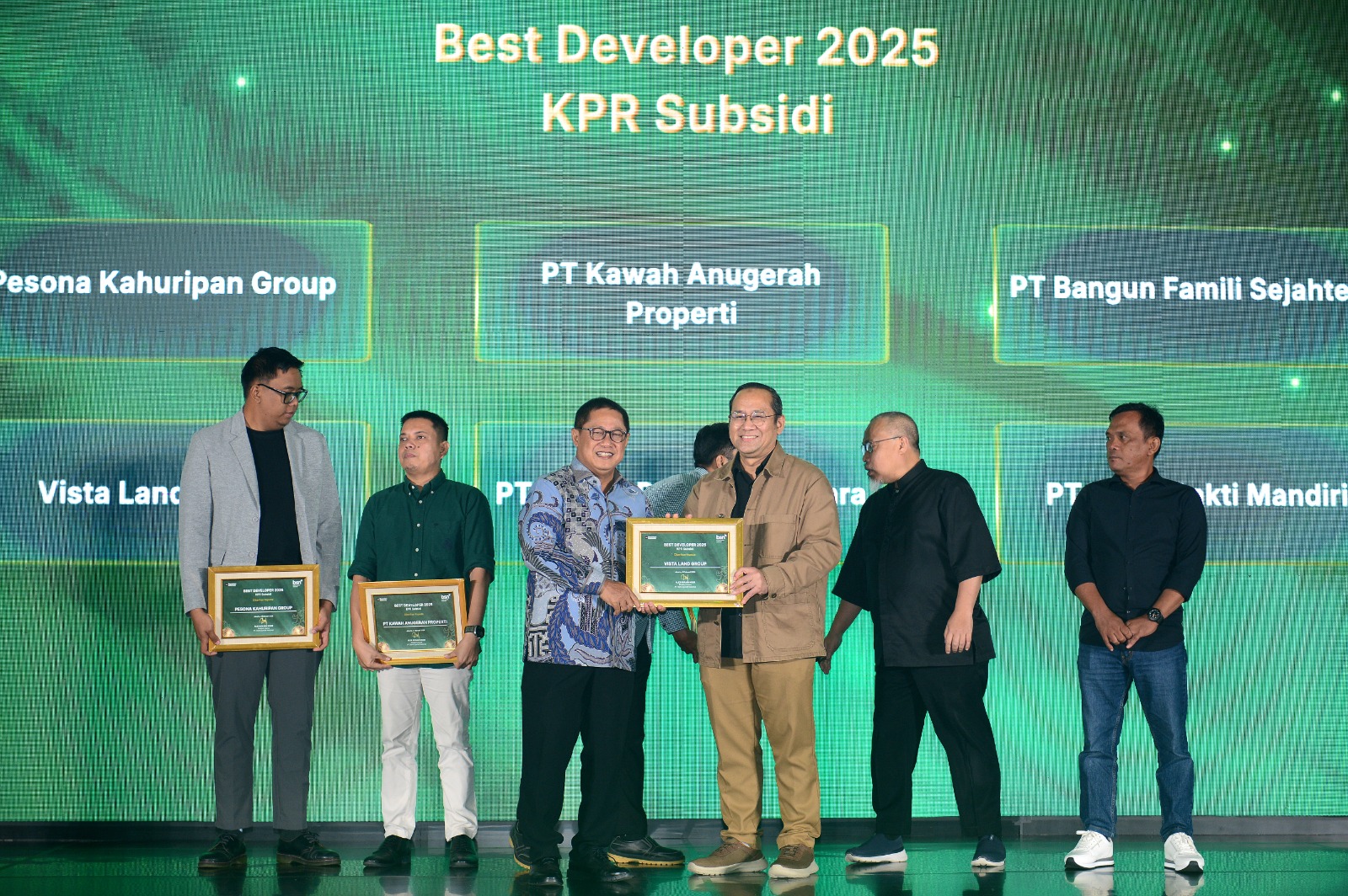 Pede Raih Posisi Kedua Terbesar Pangsa Pasar Pembiayaan Rumah Rakyat, BSN Apresiasi Kinerja Terbaik Developer
