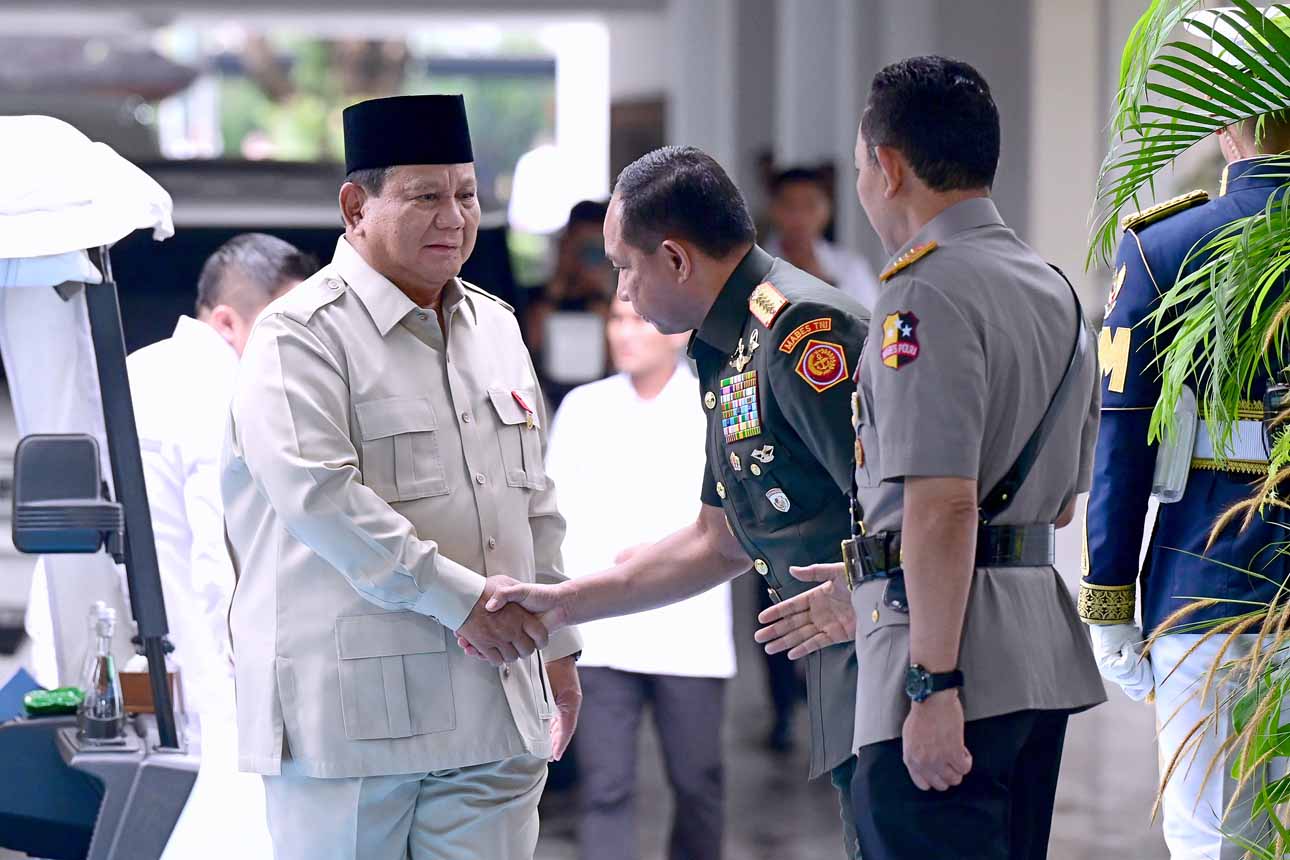Presiden Prabowo Hadiri Rapim TNI–Polri, Perkuat Koordinasi Lintas Institusi