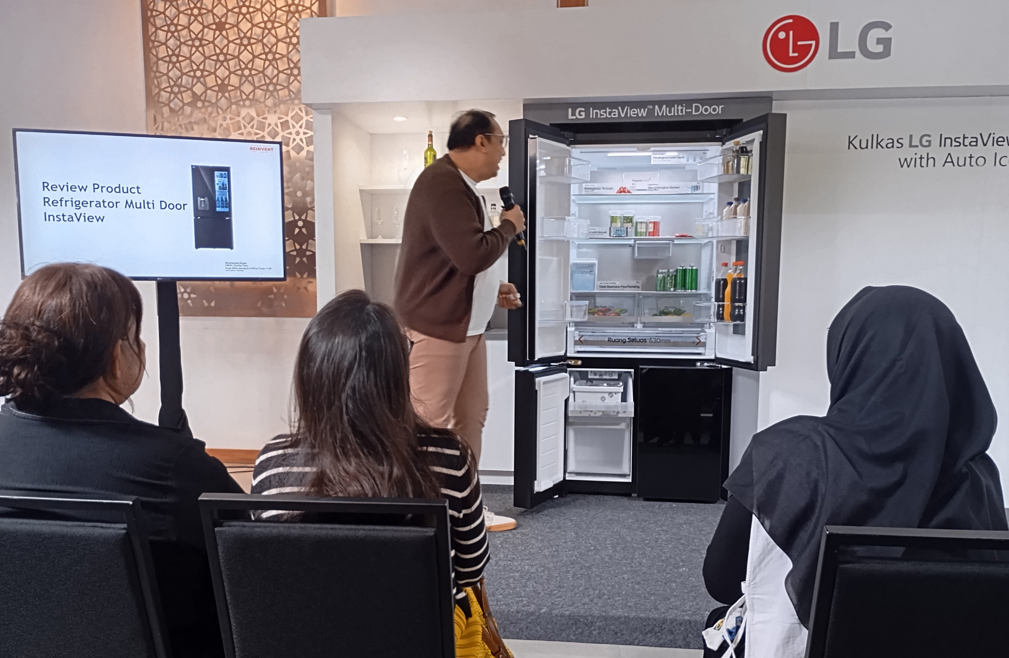 LG Rilis kulkas Premium InstaView Multi-Door dengan Auto Ice Maker