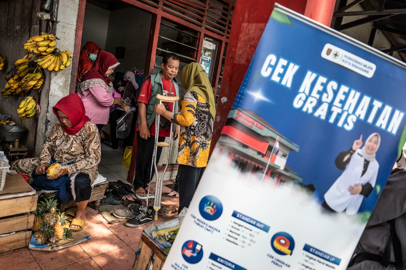 Cek Kesehatan Gratis untuk pedagang pasar