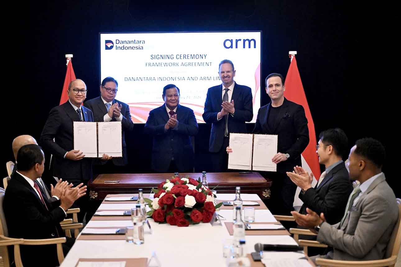 Prabowo Saksikan Kemitraan Danantara–Arm, Dorong Inovasi Teknologi