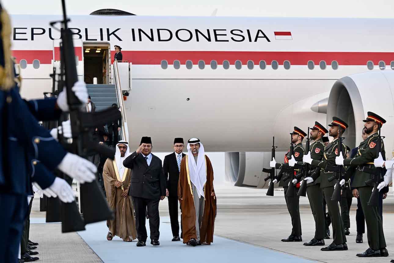 Presiden Prabowo Tiba di Abu Dhabi
