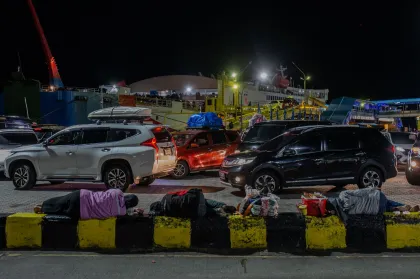 Arus mudik di Pelabuhan Merak