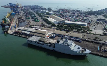 Peserta Mudik Gratis TNI AL Tiba di Semarang