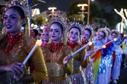Suasana Meriah Festival Lebaran di SCBD Jakarta