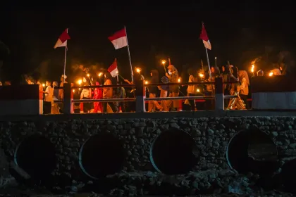 Sukacita warga terdampak bencana sambut Lebaran di Agam
