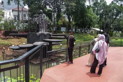 Libur Lebaran di Taman Bendera Pusaka