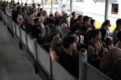 Arus balik di Pelabuhan Bakauheni Lampung