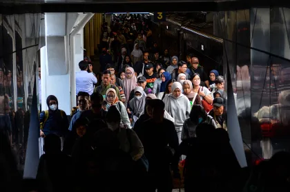 Arus balik kereta api di Bandung