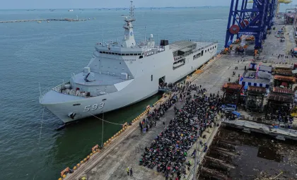 Arus balik pemudik gratis dengan kapal TNI AL