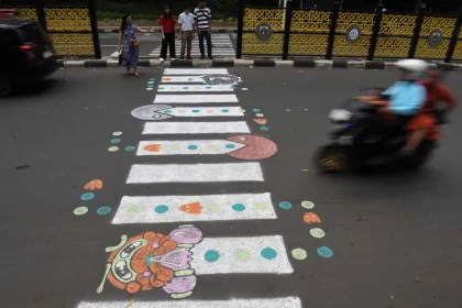 Zebra Cross Swadaya Warga Pancoran Bakal Dibongkar