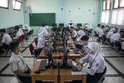 Hari Pertama Pelaksanaan TKA Jenjang SMP