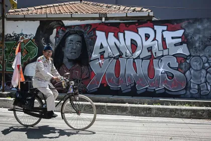 Aksi Solidaritas Mendukung Andrie Yunus